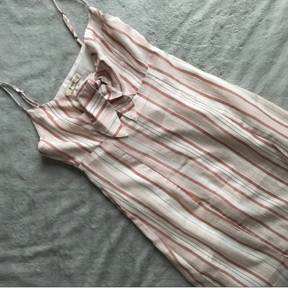 Midi tie front dress